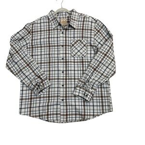 Telluride Clothing Co Plaid Flannel Button Down Shirt Size L